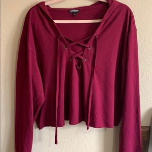 Express Cropped Hoodie